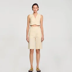 Mulheres Sandro Paris Bermudas Retas