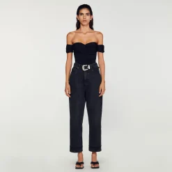 Mulheres Sandro Paris Body De Ombro Nu