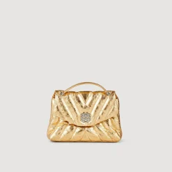 Mulheres Sandro Paris Bolsa Acolchoada De Couro Metalico
