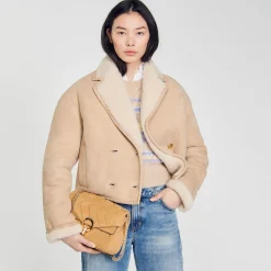 Mulheres Sandro Paris Bolsa De Camurca Yza