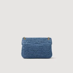 Mulheres Sandro Paris Bolsa De Rafia Yza