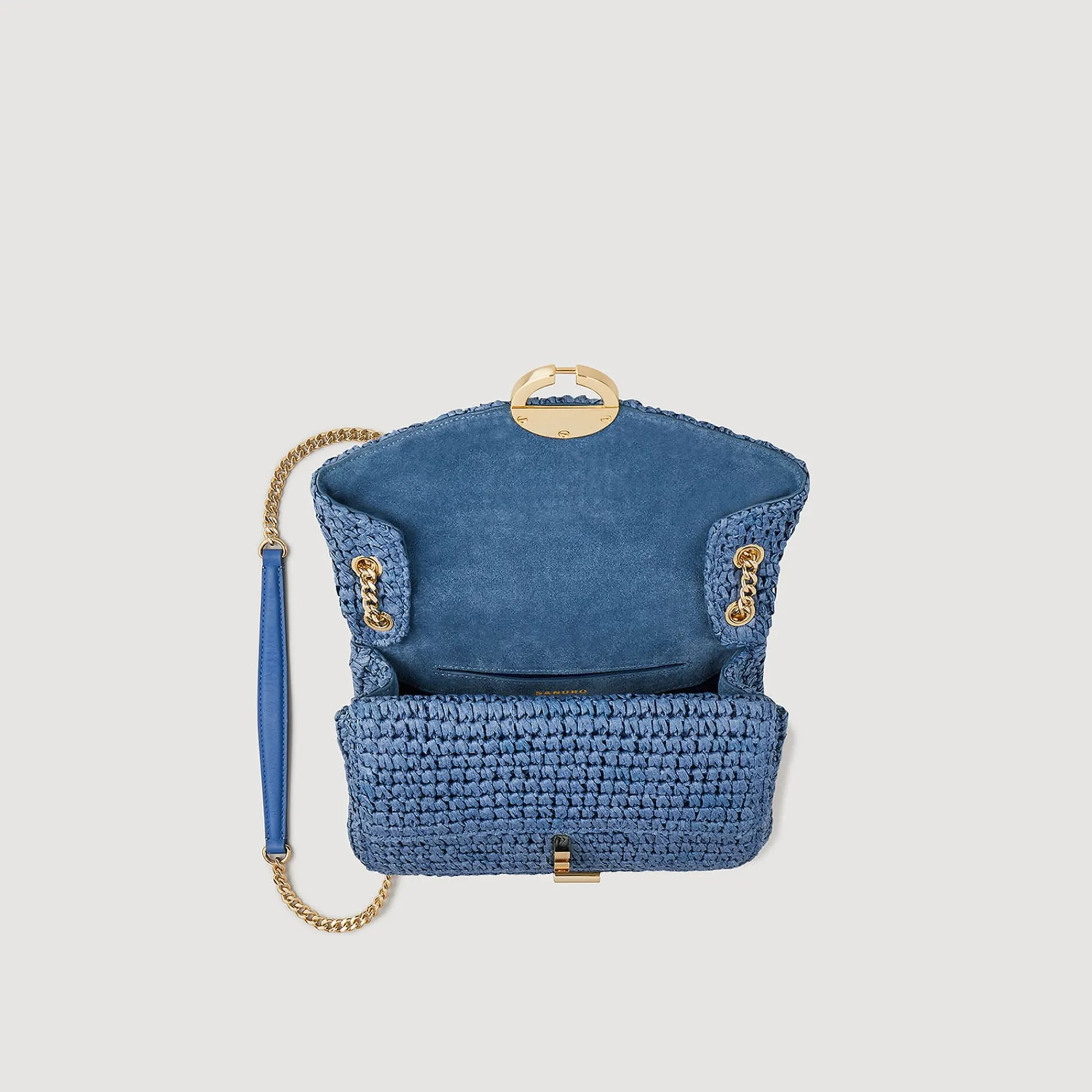 Mulheres Sandro Paris Bolsa De Rafia Yza