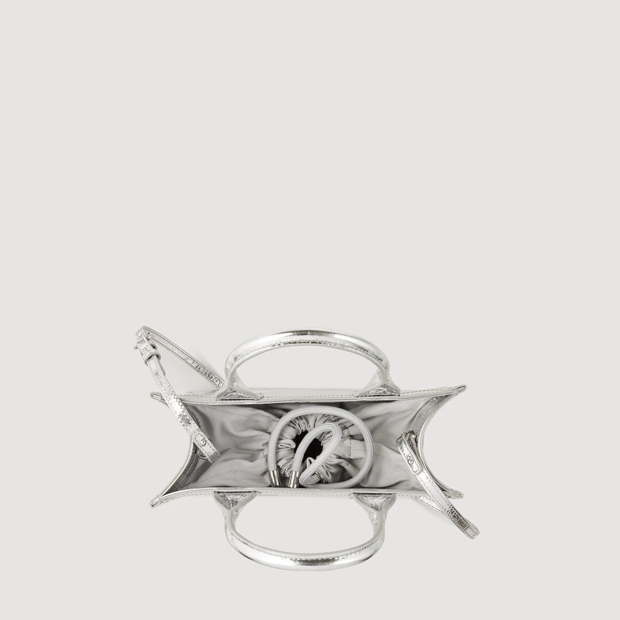 Mulheres Sandro Paris Bolsa Kasbah Pequena De Couro Metalico