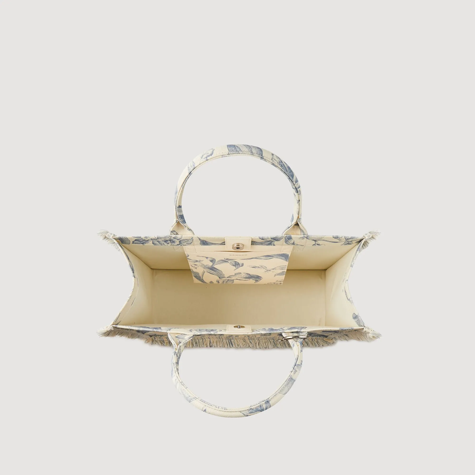 Mulheres Sandro Paris Bolsa Kasbah Toile De Jouy