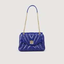 Mulheres Sandro Paris Bolsa Mila Acolchoada De Couro Granulado