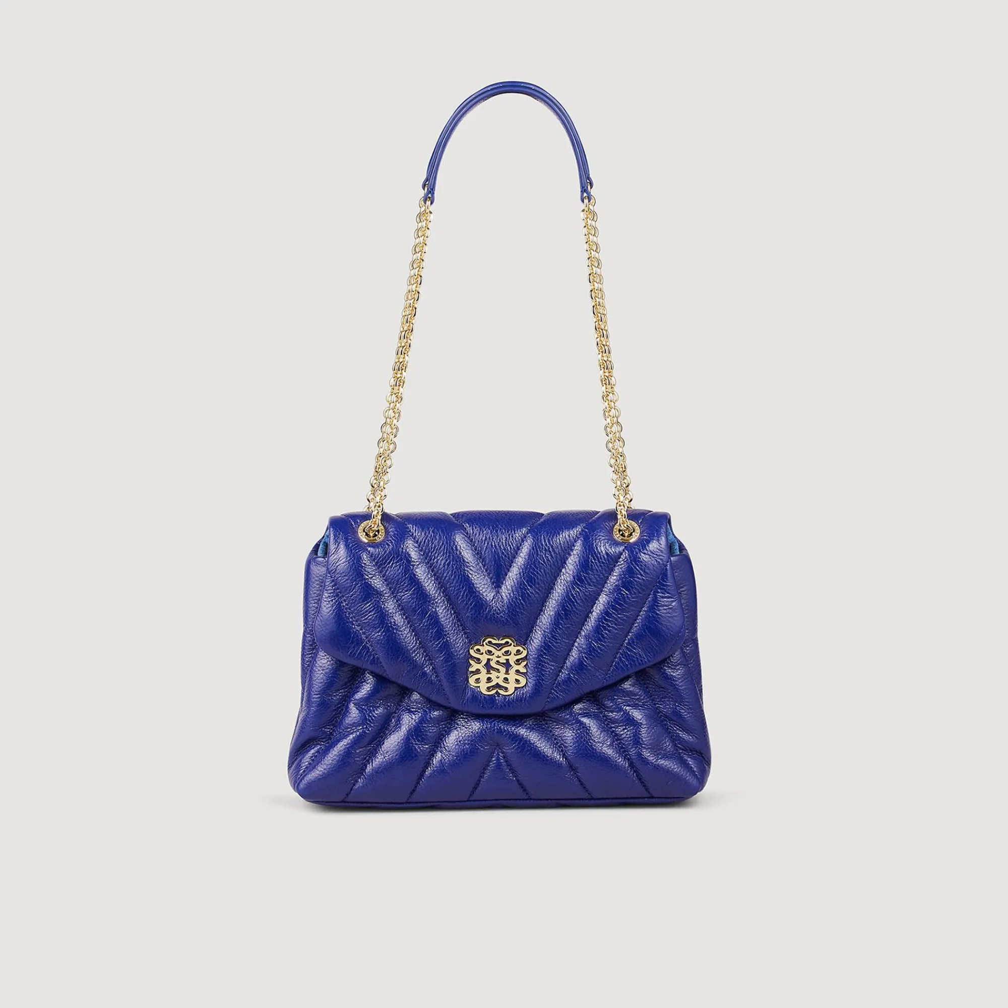 Mulheres Sandro Paris Bolsa Mila Acolchoada De Couro Granulado