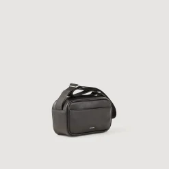 Homem Sandro Paris Bolsa Pequena De Couro Liso