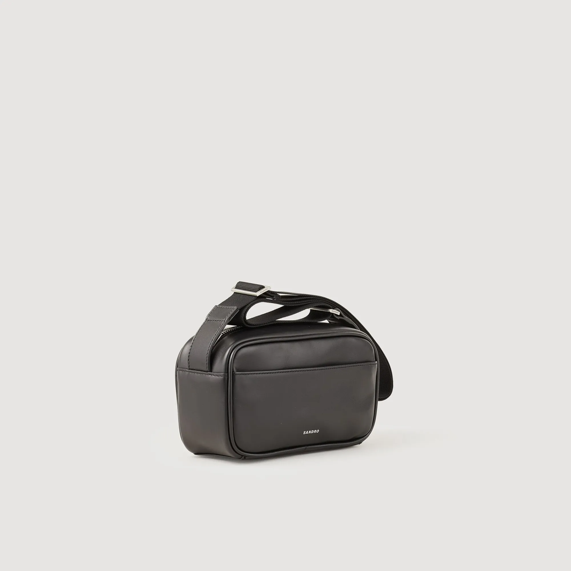 Homem Sandro Paris Bolsa Pequena De Couro Liso