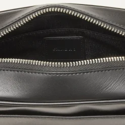 Homem Sandro Paris Bolsa Pequena De Couro Liso