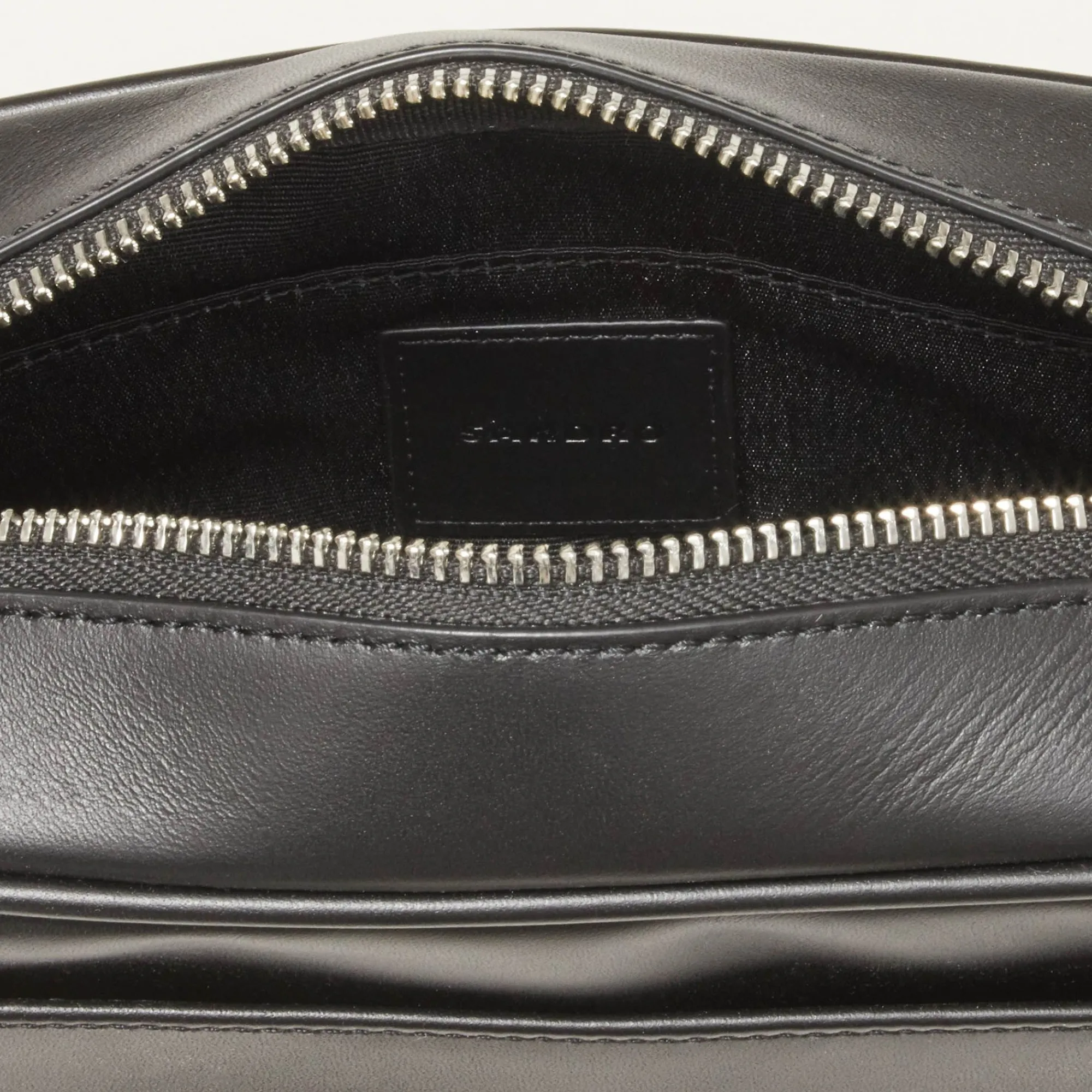 Homem Sandro Paris Bolsa Pequena De Couro Liso