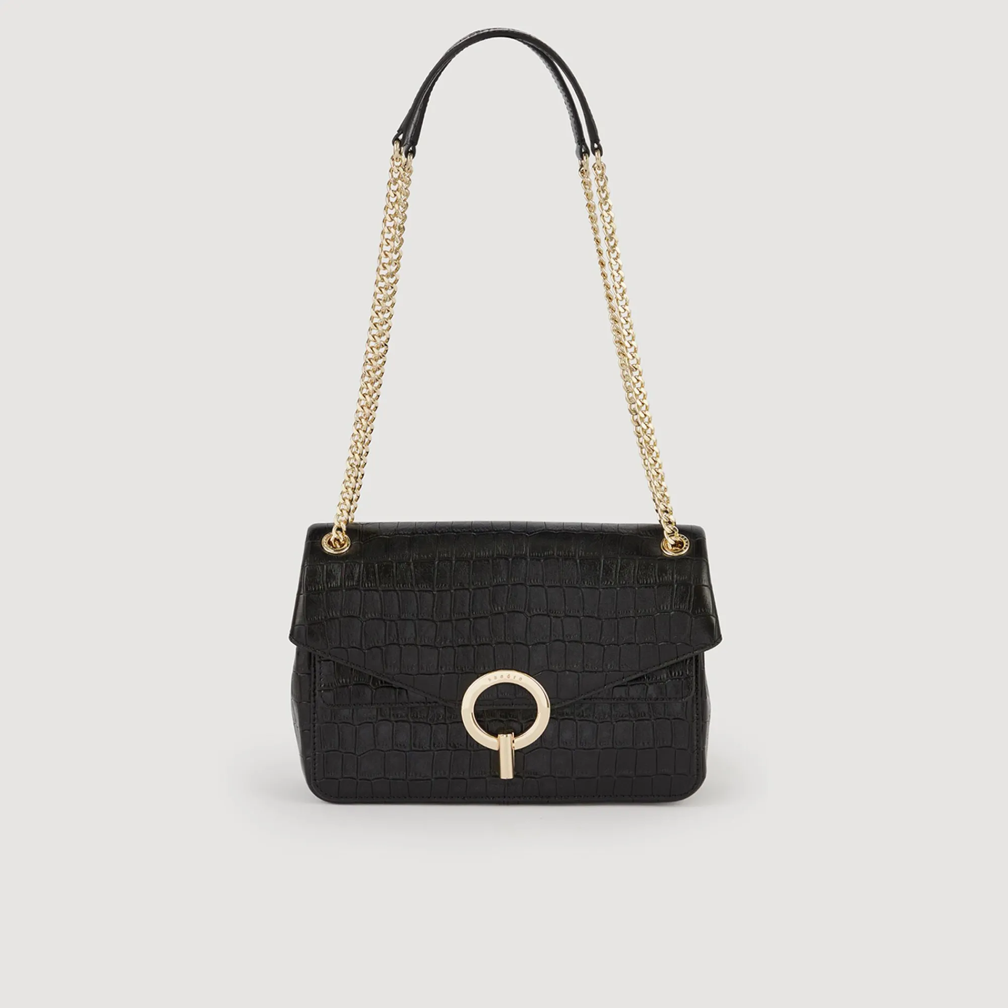 Mulheres Sandro Paris Bolsa Yza Em Couro De Curtume Certificado