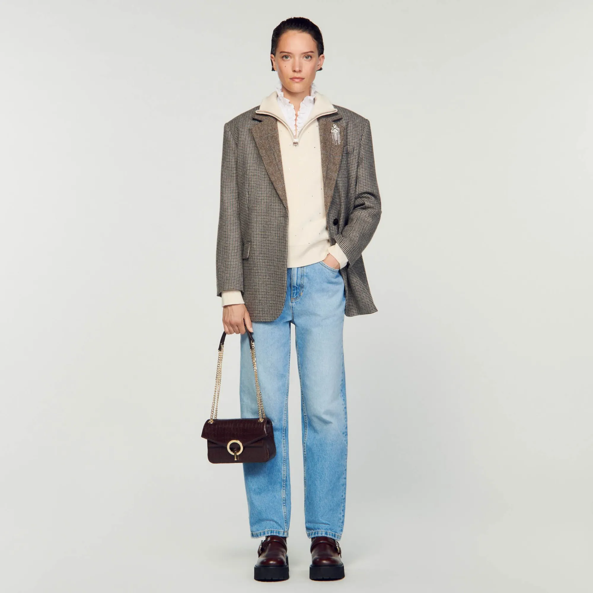 Mulheres Sandro Paris Bolsa Yza Modelo Pequena