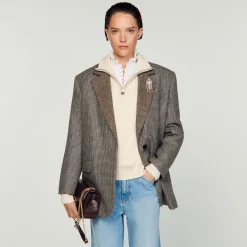 Mulheres Sandro Paris Bolsa Yza Modelo Pequena