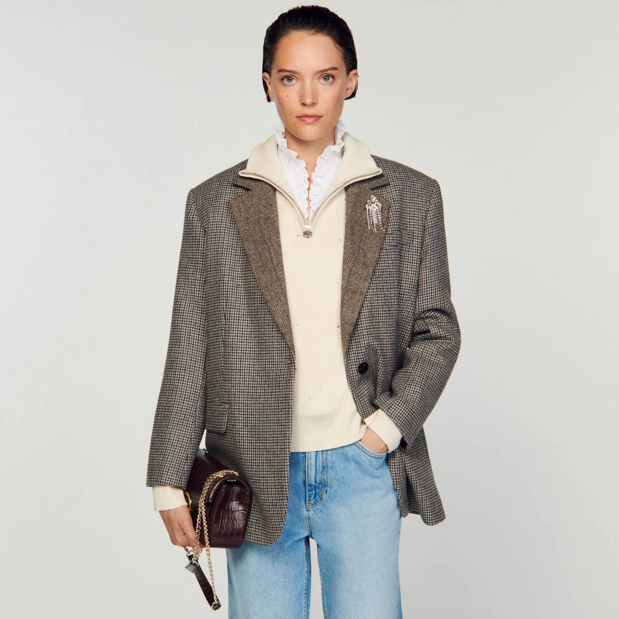 Mulheres Sandro Paris Bolsa Yza Modelo Pequena