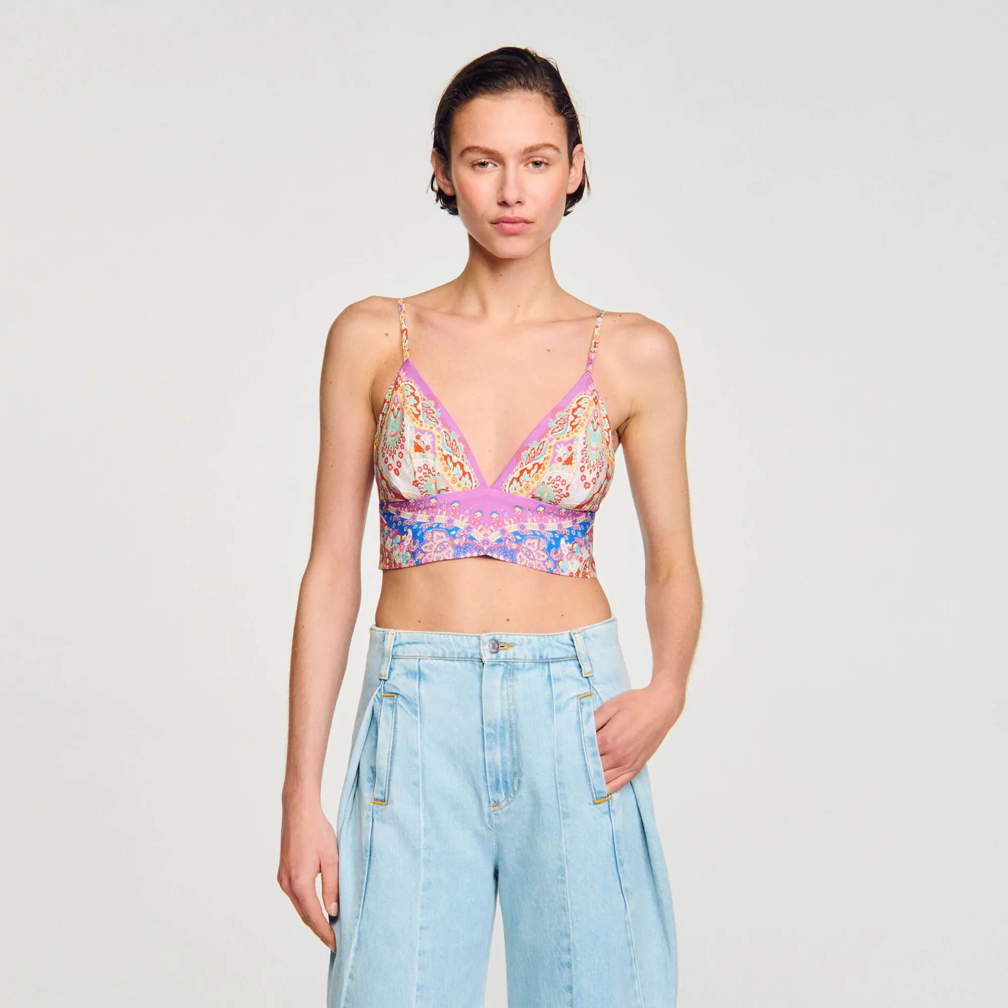 Mulheres Sandro Paris Bralette Estampado