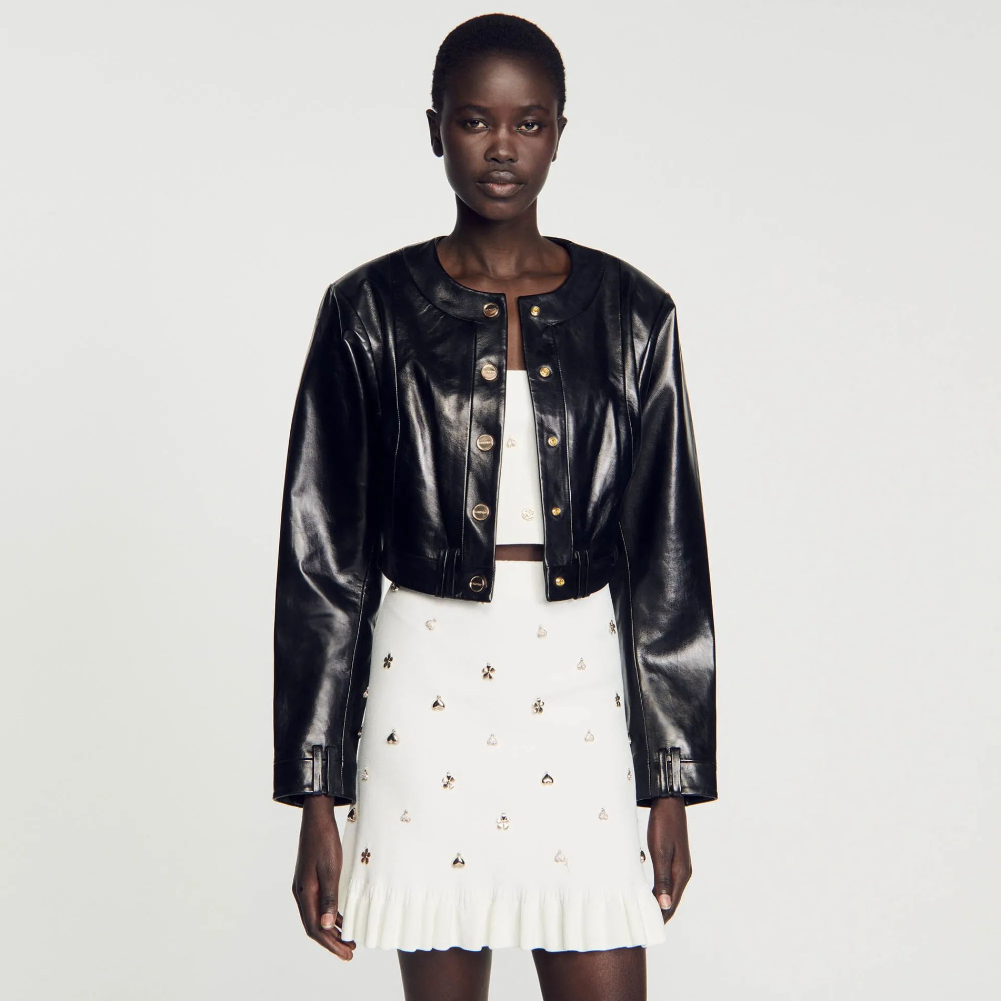 Mulheres Sandro Paris Cacadora De Couro