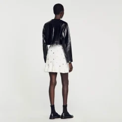 Mulheres Sandro Paris Cacadora De Couro