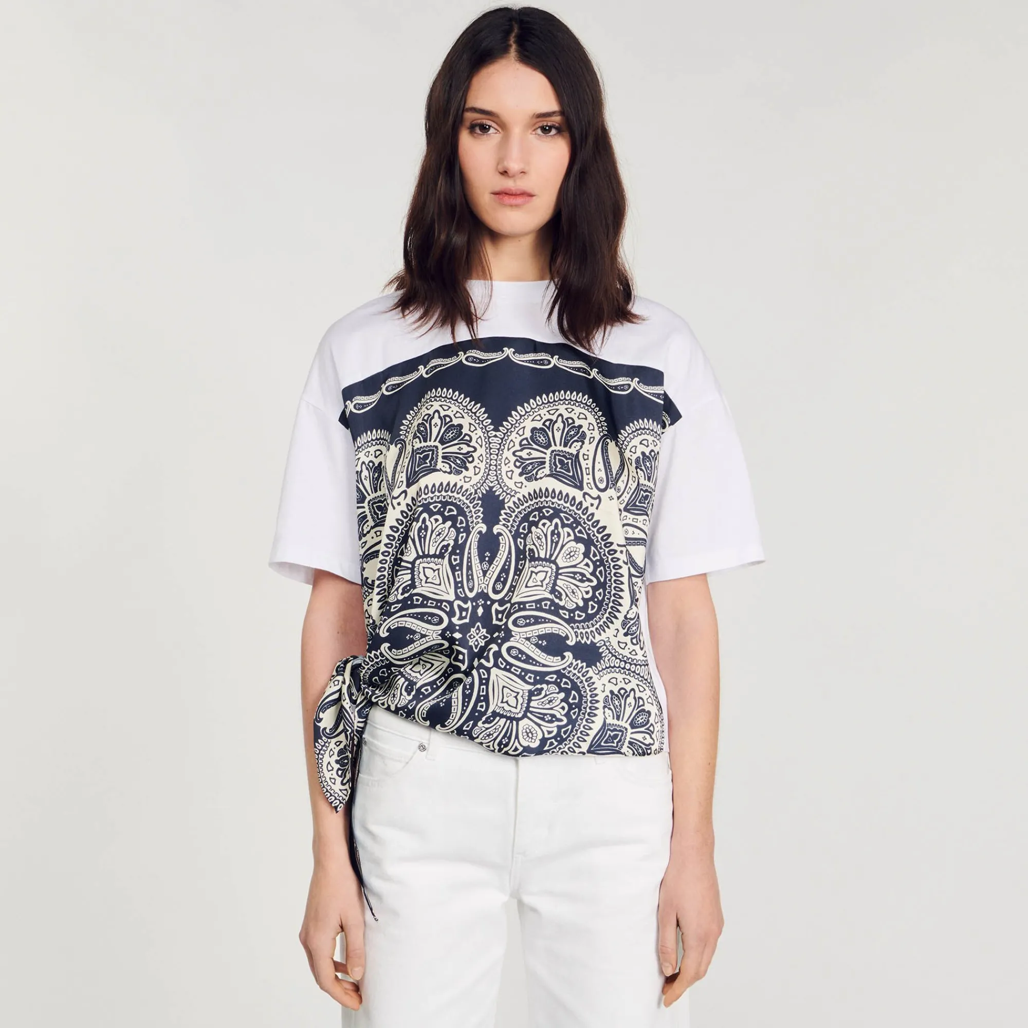 Mulheres Sandro Paris Cachecol De Camiseta