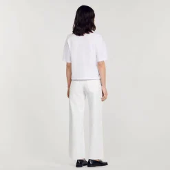 Mulheres Sandro Paris Cachecol De Camiseta