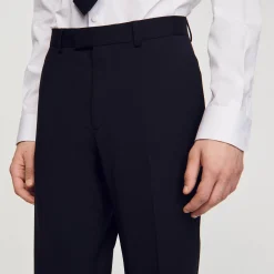 Homem Sandro Paris Calça De Terno Classica