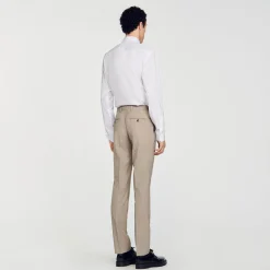 Homem Sandro Paris Calça De Traje