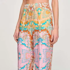 Mulheres Sandro Paris Calça Fluida Estampada