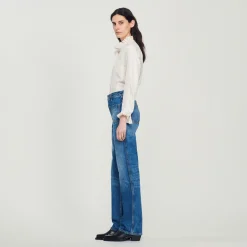 Mulheres Sandro Paris Calça Jeans Desbotada