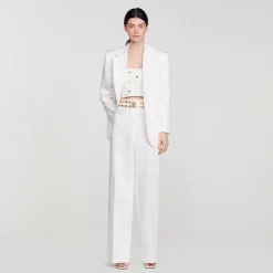 Mulheres Sandro Paris Calça Larga