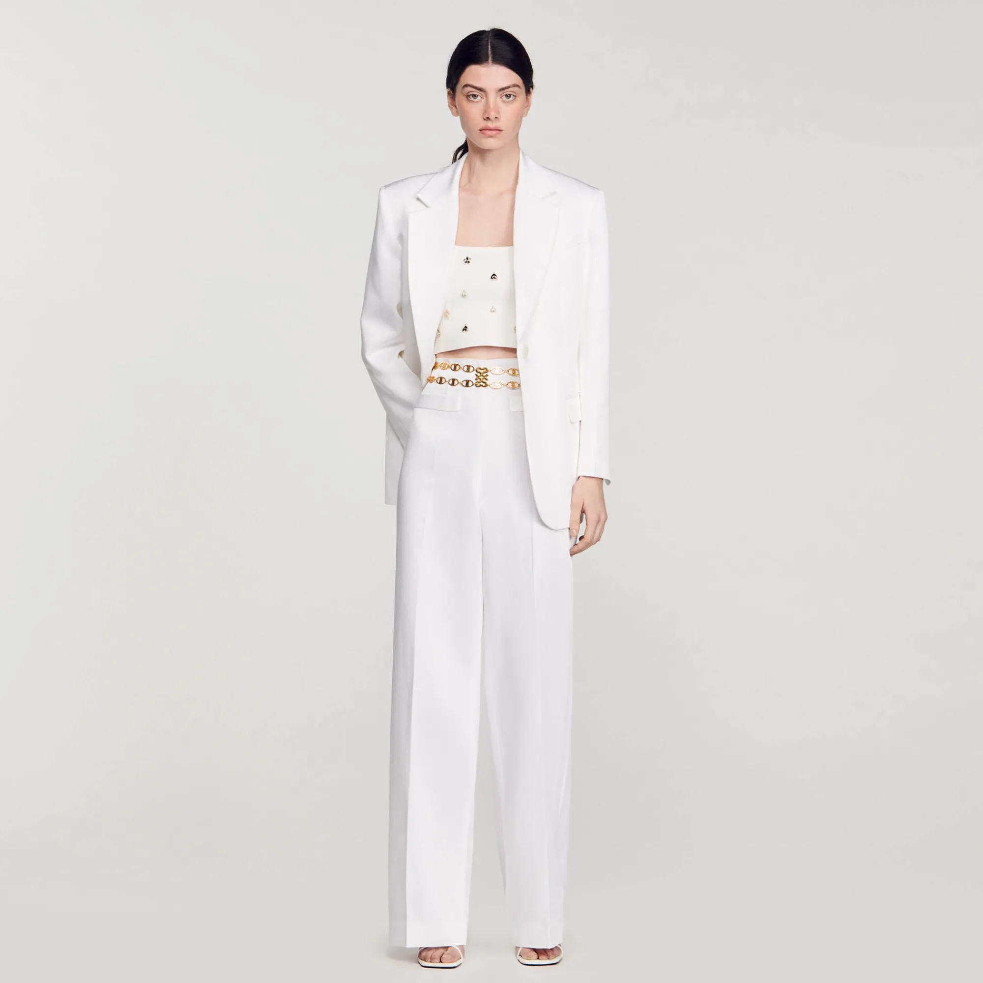 Mulheres Sandro Paris Calça Larga