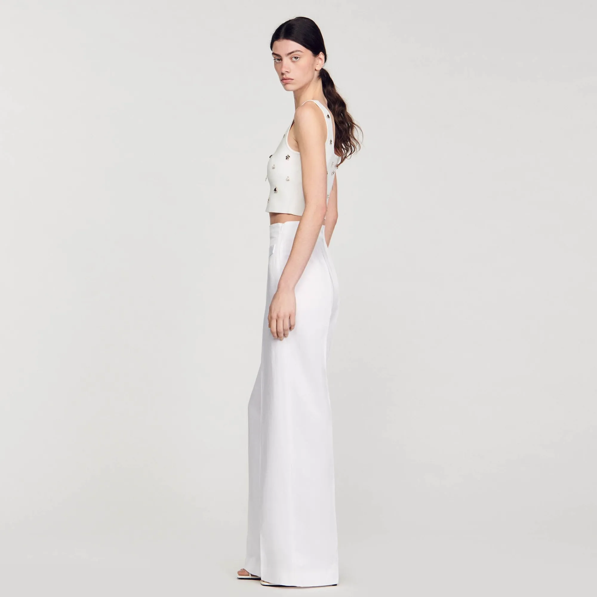 Mulheres Sandro Paris Calça Larga