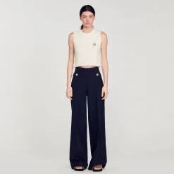 Mulheres Sandro Paris Calça Larga