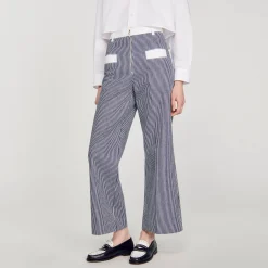 Mulheres Sandro Paris Calça Listrada