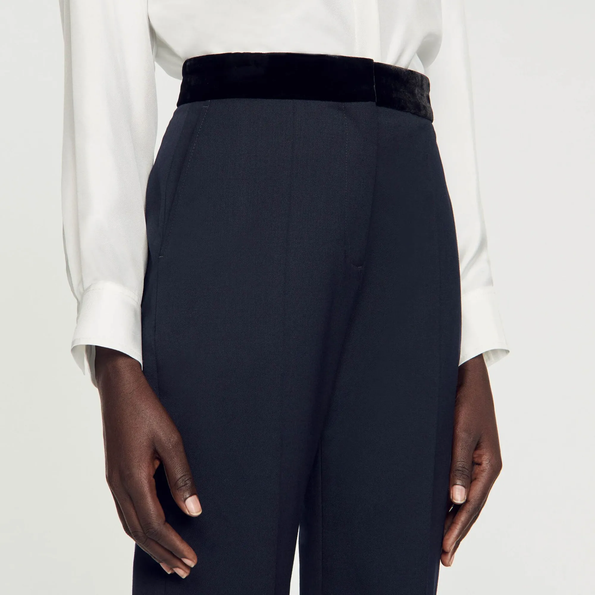 Mulheres Sandro Paris Calças Classicas