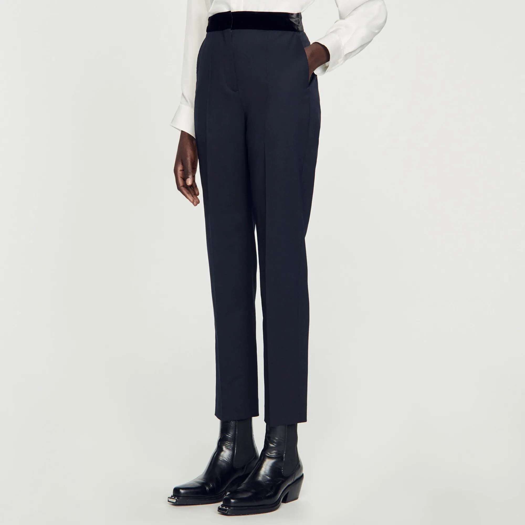 Mulheres Sandro Paris Calças Classicas