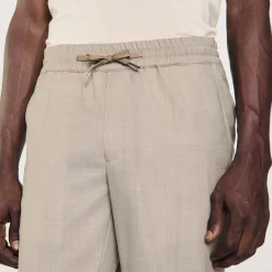 Homem Sandro Paris Calças Com Cintura Elastica