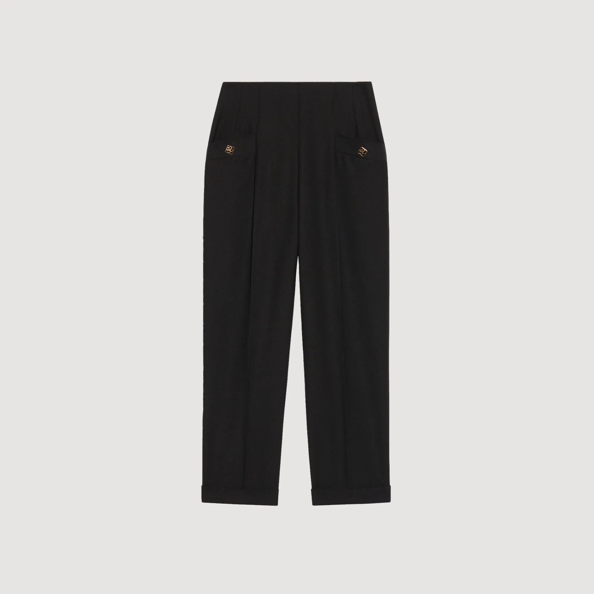 Mulheres Sandro Paris Calças De Cintura Alta