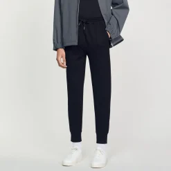 Homem Sandro Paris Calças De Jogging Em Malha