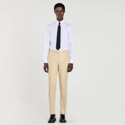 Homem Sandro Paris Calças De Linho