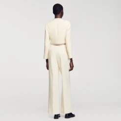 Mulheres Sandro Paris Calças De Sarja