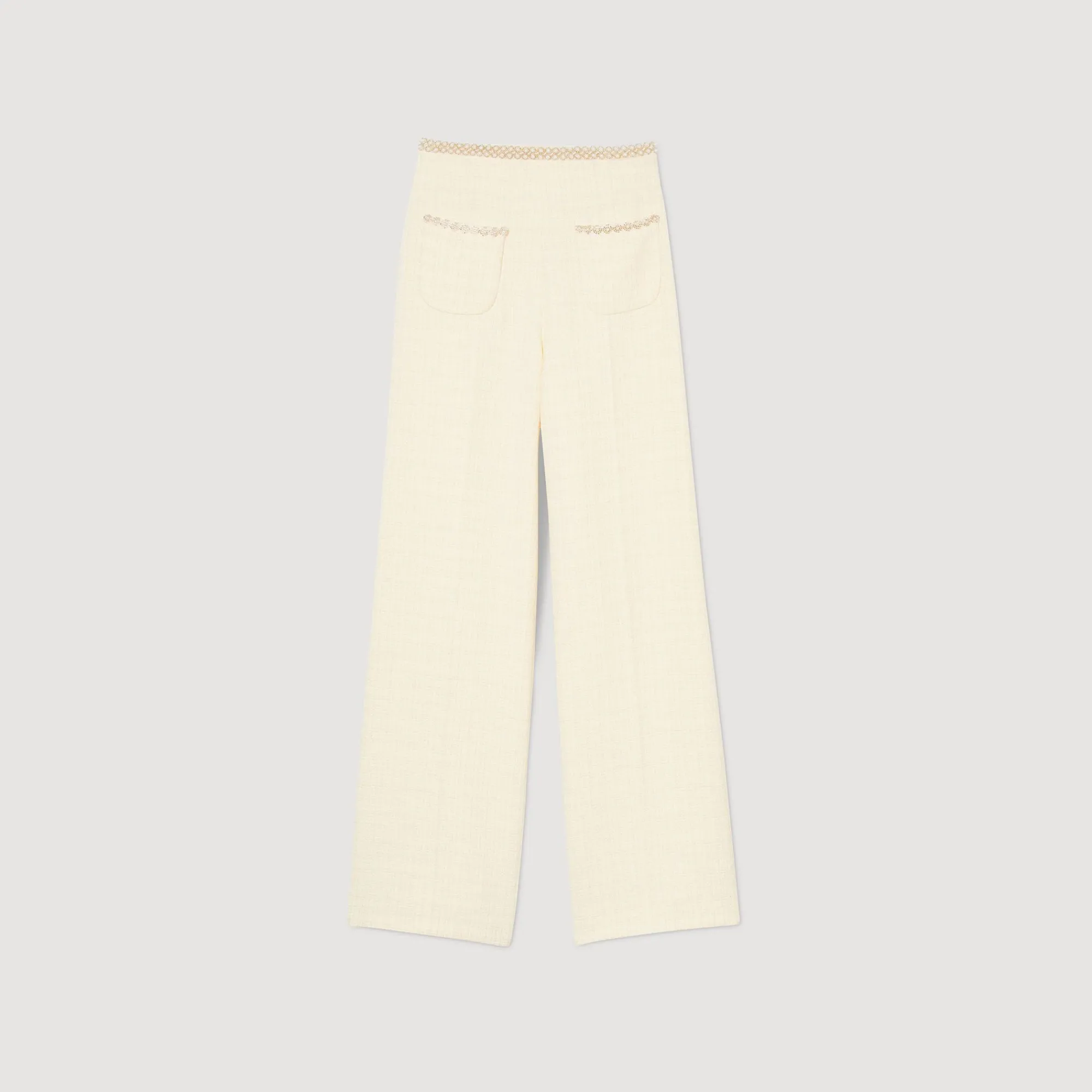 Mulheres Sandro Paris Calças De Sarja