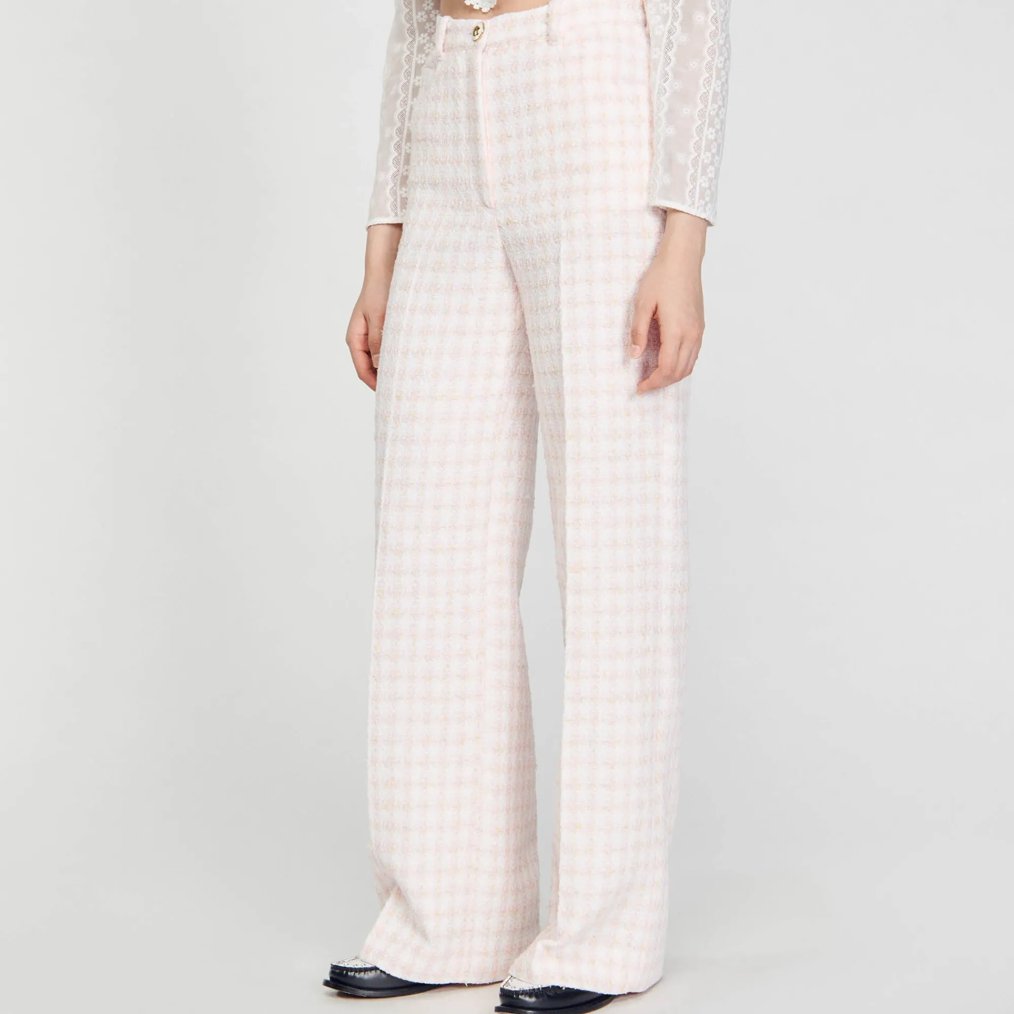 Mulheres Sandro Paris Calças De Sarja