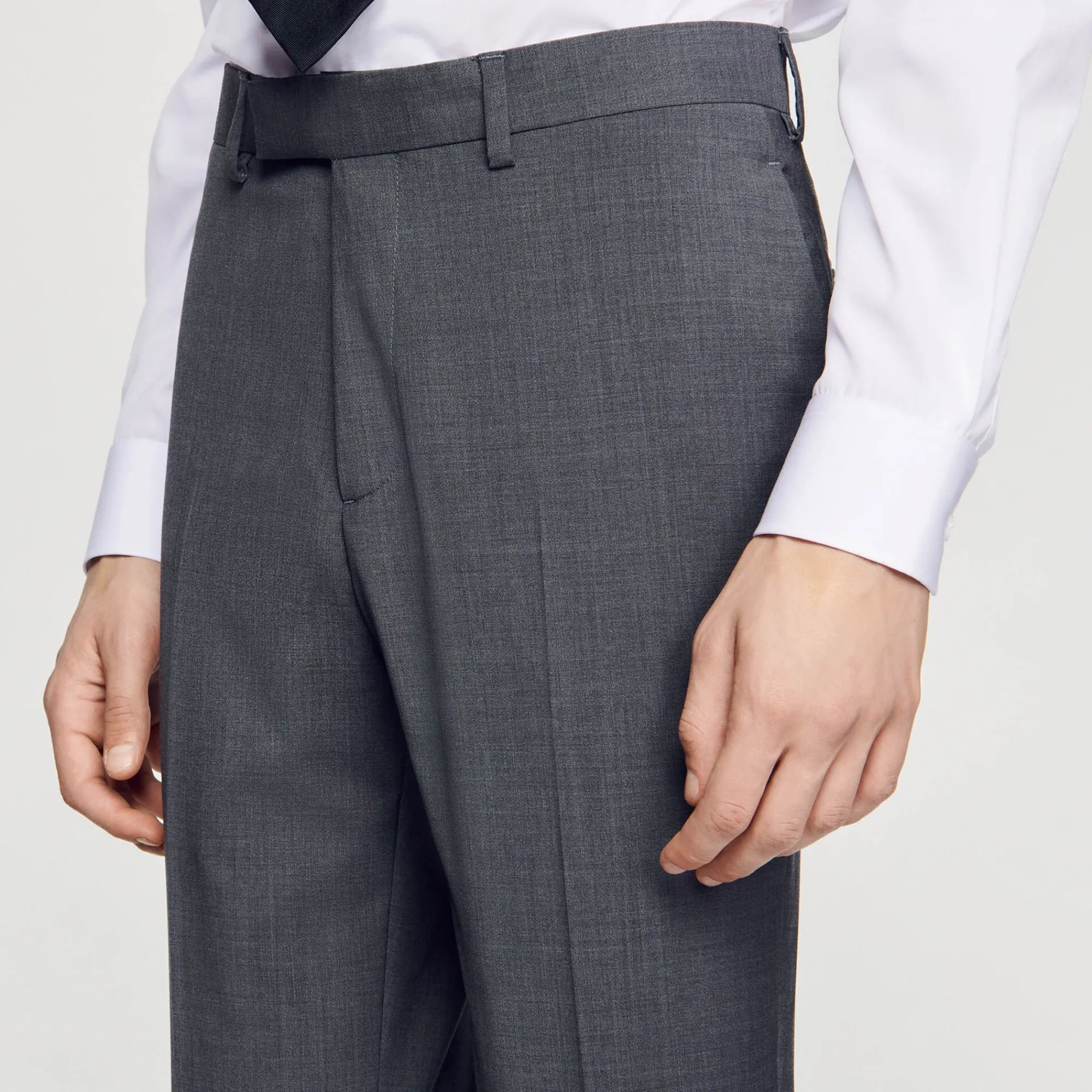 Homem Sandro Paris Calças De Terno De La