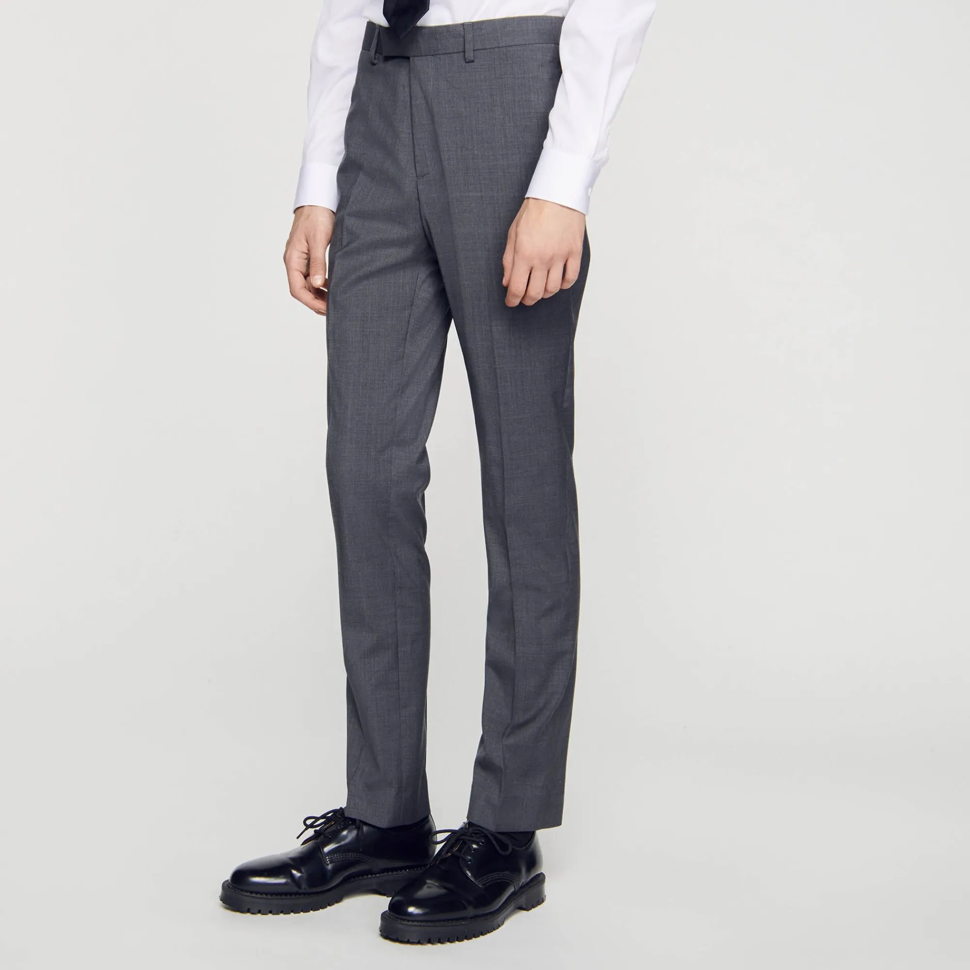 Homem Sandro Paris Calças De Terno De La