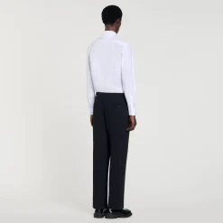 Homem Sandro Paris Calças De Terno De La