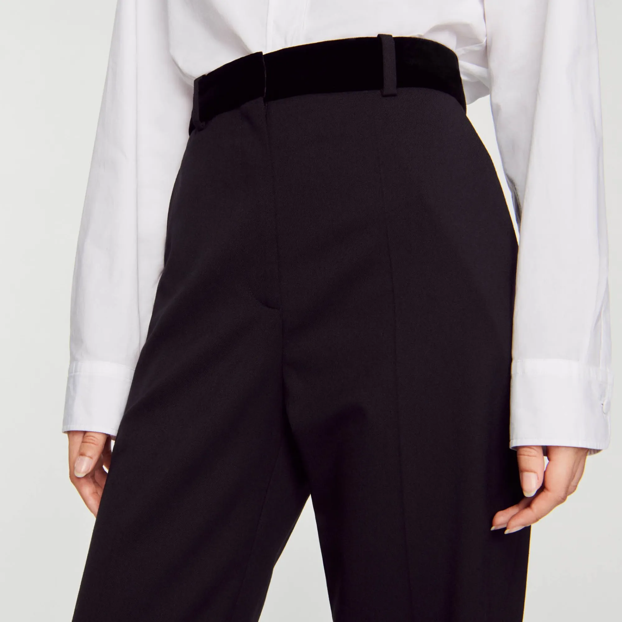 Mulheres Sandro Paris Calças Retas