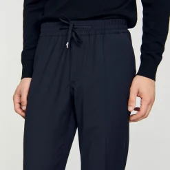 Homem Sandro Paris Calças Retas Elasticas