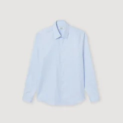 Homem Sandro Paris Camisa Classica De Algodao