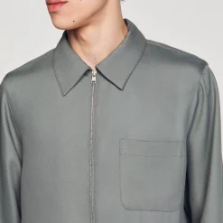 Homem Sandro Paris Camisa Com Ziper