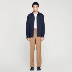 Homem Sandro Paris Camisa Com Ziper