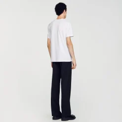 Homem Sandro Paris Camisa De Algodao